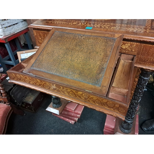 880 - Important 19th Century Killarney Wood Davenport. A Museum quality piece of Rare Irish Provincial Fur... 