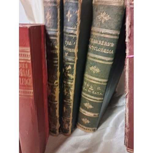 1378 - Good mixed lot to include 4 Brown Volumes of Punch 