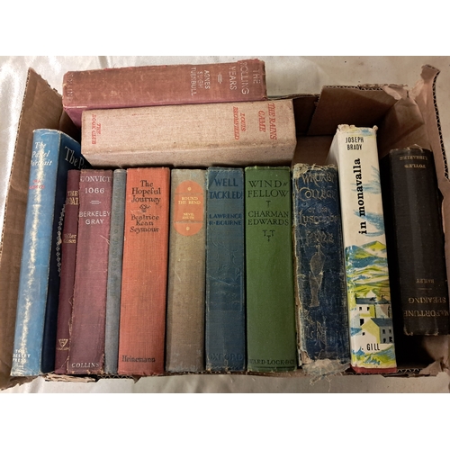 1379 - Box lot of old Novels