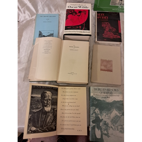 1373 - Lot of Irish interest Poetry Books - Yeats, O'Casey, Shaw, Clarke, Wilde and others