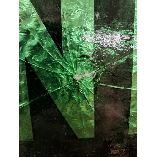 989 - Bank of Ireland Sub Office Sign (Glass Cracked) 55cm x 87cm