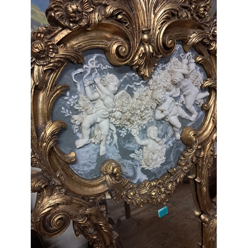 100 - French Louis XV Style Pier Mirror (option on next lot) - 153cm x 72cm)