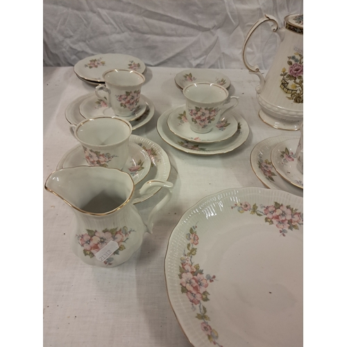 37 - Two Bone China part Tea Sets including a good Tea Pot (over 25 Pieces)