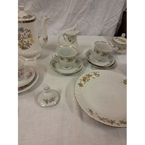 37 - Two Bone China part Tea Sets including a good Tea Pot (over 25 Pieces)