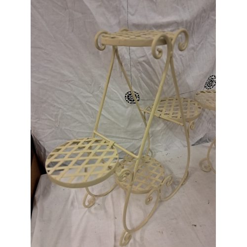 46 - Two nice Metal Plant Stands (60cm Tall)