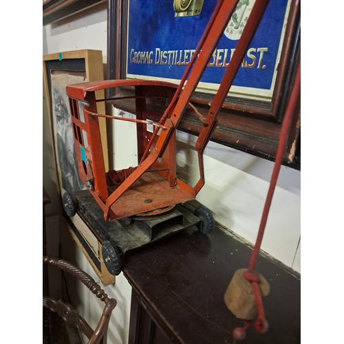 87 - Vintage Triang Toy Crane