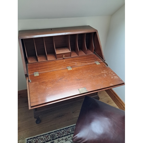 244 - Vintage Mahogany Writing Bureau in Queen Anne Style