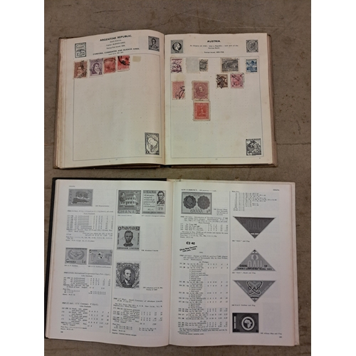 337 - Vintage Schoolboy Stamp Album and a Stanley Gibbons Catalogue