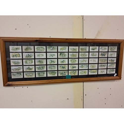 760 - Framed Set of Players Cigarette Cards - 