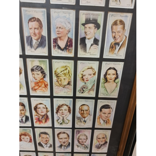 762 - Framed Set of Cigarette Cards - 