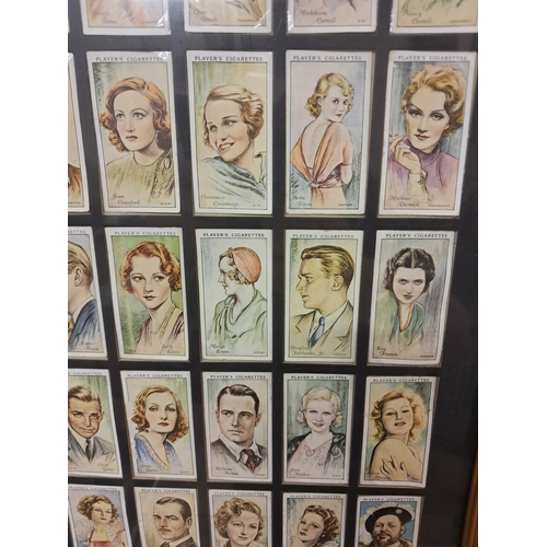 763 - Framed Set of Cigarette Cares - 