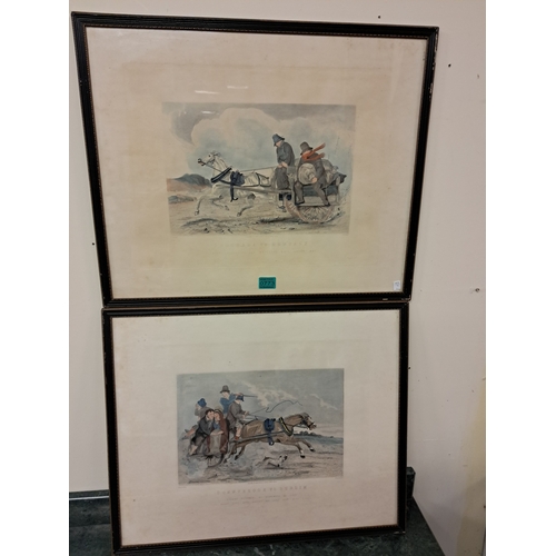 773 - Robert Richard Scanlon - Pair of Coach Mail Prints 