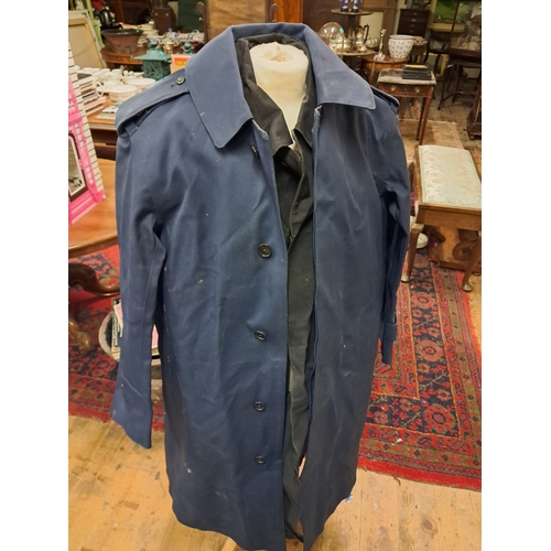 781 - Old Garda Uniform with Hat Tunic and Pants together with 2 Raincoats