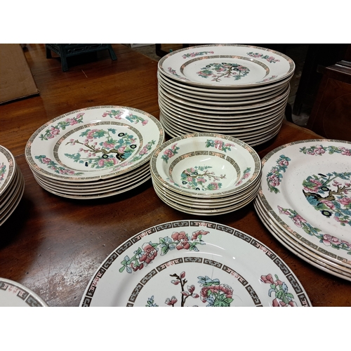 786 - Large collection of Indian Tree Pattern Dinner Ware - various Makers including Royal Doulton