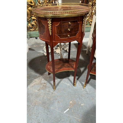 122 - Pair of French style Lamp or Bedside Tables