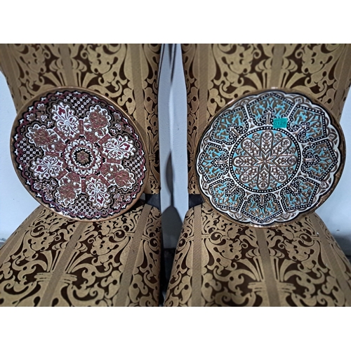 128 - Two Spanish Pottery Chargers (40cm Diamater)