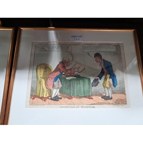 184 - William Heath - Collection of 4 Caricature Prints