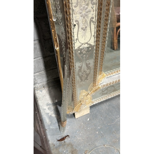 85 - Large Venetian Style Mirror (as found) - 120cm x165cm