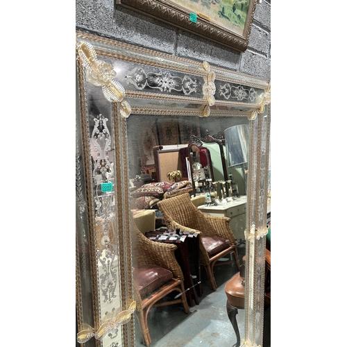 85 - Large Venetian Style Mirror (as found) - 120cm x165cm