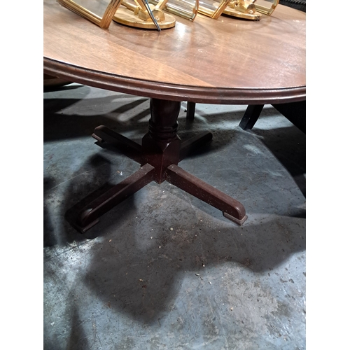 216 - Circular Mahogany Coffee Table