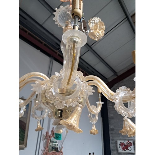 223 - Murano Coloured Glass Chandalier (losses)