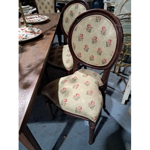 248 - Set of 6 French Style Dining Chairs including one Armchair