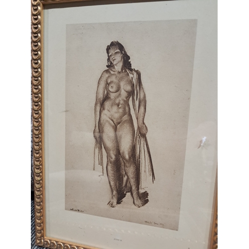 292 - Lot of 8 Gilt Framed Classical style Prints of Ladies - After Sir William Russell Flint (Each 27cm x... 