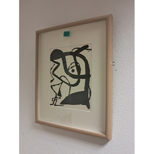 306 - Joan Miro Original Monochrome Woodcut 1984 Edition 2600 (43cm x 53cm)