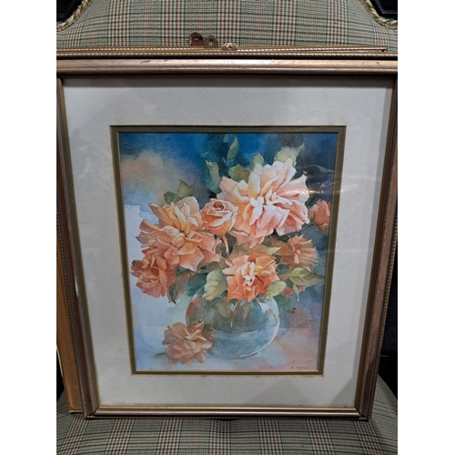 349 - Set of 6 Framed Floral Still Life Prints - After Adrienne Fletcher