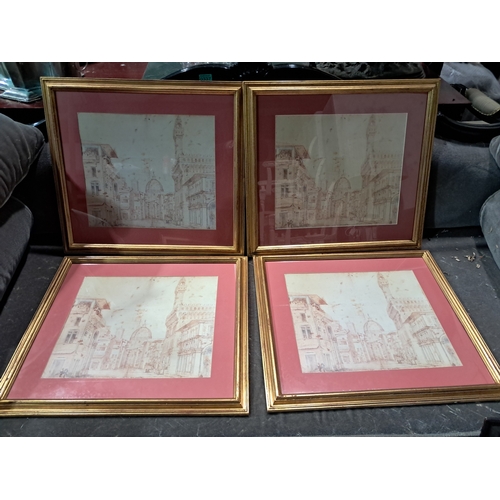 385 - Lot of 8 Framed Architectural Prints (some repeats)