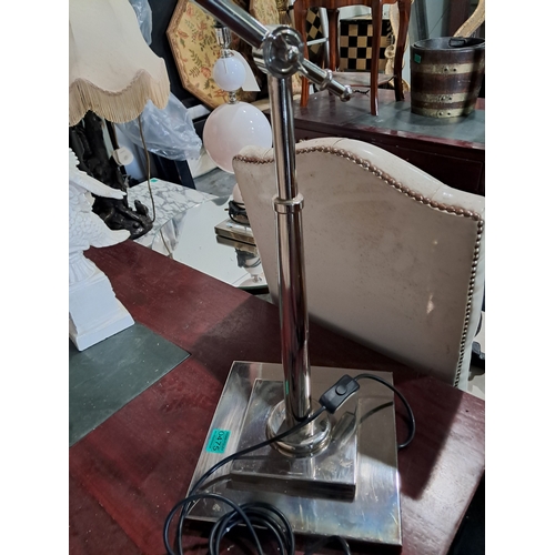 475 - Adjustable Chrome Table Lamp