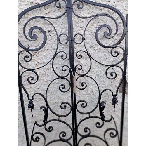 506 - Pair of Studio Ironwork Panels (Ideal as Gates) - 70cm x 180cm