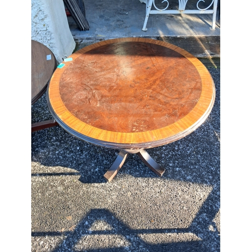 549 - Two Mahogany Finish Circular Tables