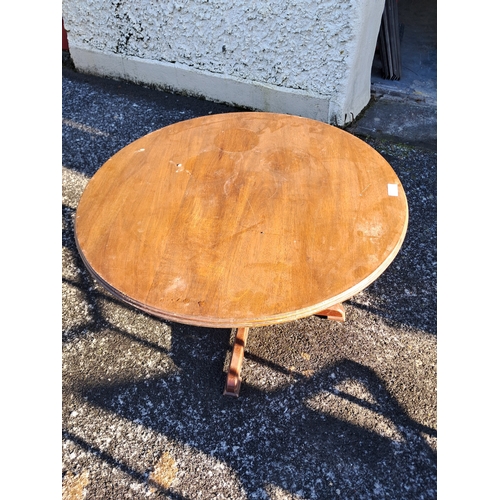 549 - Two Mahogany Finish Circular Tables