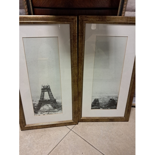 574 - Mixed Lot of Prints (9) including a Pair of Parisien Scenes