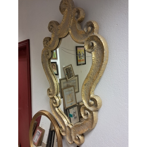 578 - Large Decorative Mirror together with 2 other Mirrors