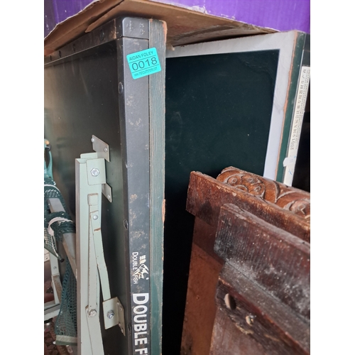 18 - Double Fish Table Tennis Table (some bubbling on surface)