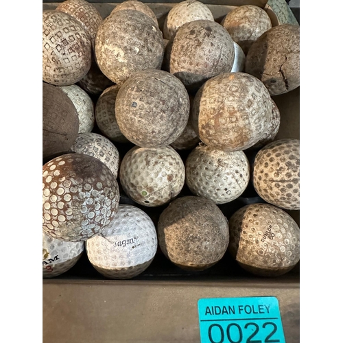22 - Large collection (approx 45) Dunlop, Warwick, Goblin, Ram, Jaquar, Spalding Vintage Golf Balls