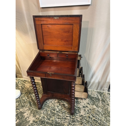 29 - Victorian Mahogany Davenport originally made in the form of a Captains Davenport as his desk on a sh... 