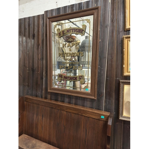 52 - F. E. McTighe, Kapp and Peterson World Renowned Pipes, 55 Patrick Street, Advertising Wall Mirror