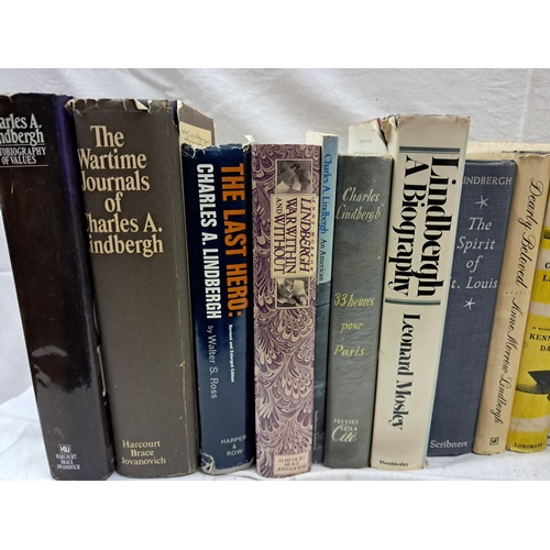 128 - Charles A. Lindbergh interest - Collection of Books by and about Lindbergh (15) Books by and about L... 