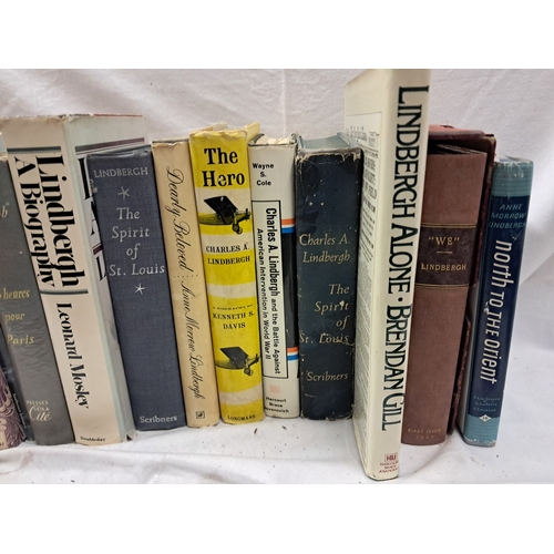 128 - Charles A. Lindbergh interest - Collection of Books by and about Lindbergh (15) Books by and about L... 