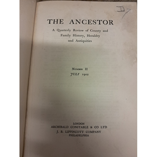 168 - The Ancestor - 4 Volumes bound Periodical 1902-1903Tuttle 