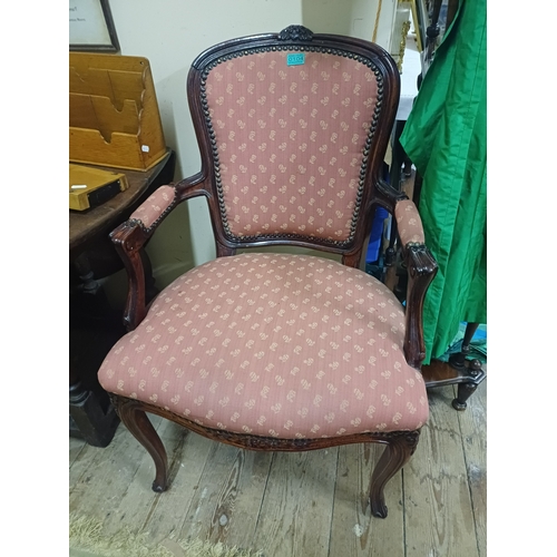 104 - Pair of French Rosewood Salon Chairs - Early 20th Century