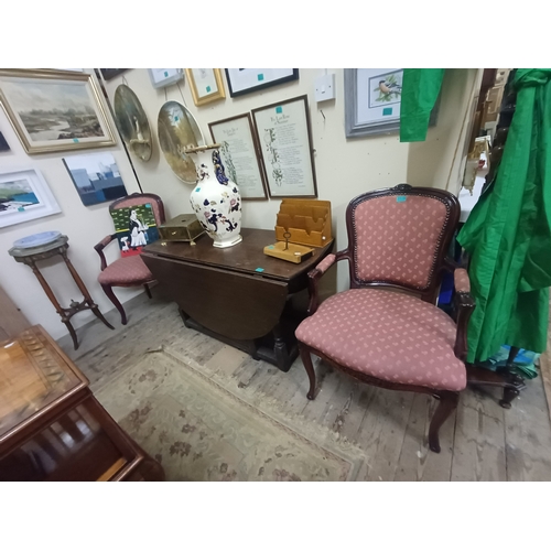 104 - Pair of French Rosewood Salon Chairs - Early 20th Century
