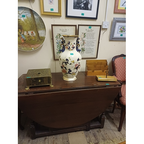 116 - Large Masons Mandalay Pattern Vase (54cm Tall)