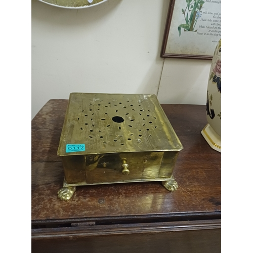 117 - 19th Century Brass Plate Warmer