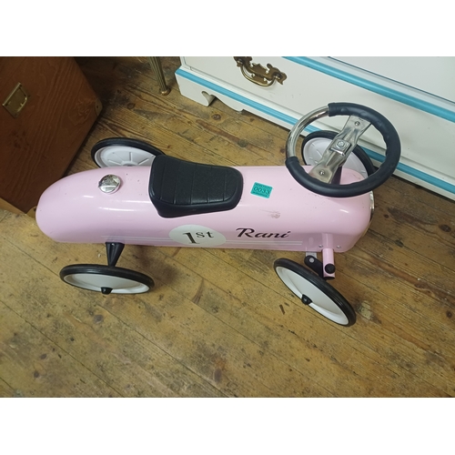 33 - Child's Ride On Toy Racing Car