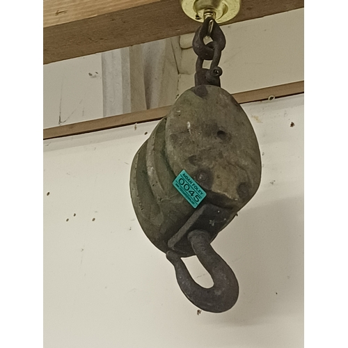 45 - Two old Pulley Blocks
