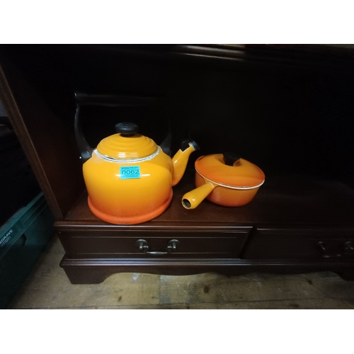 62 - Le Creuset Kettle and Cooking Pot